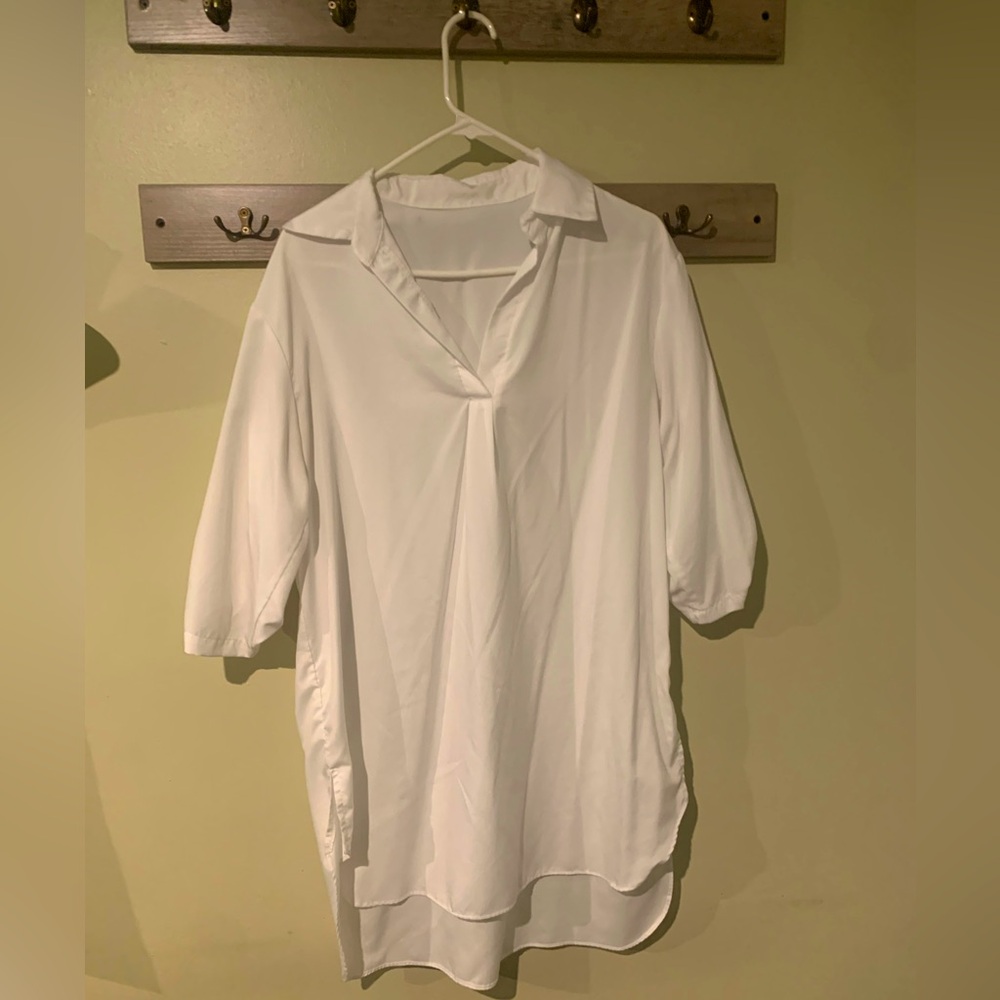 White Oversized Blouse